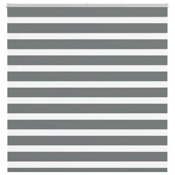 vidaXL Zebra Rolgordijn Donkergrijs (140x100 cm) - 76% Korting!