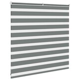 vidaXL Zebra Rolgordijn Donkergrijs (140x100 cm) - 76% Korting!