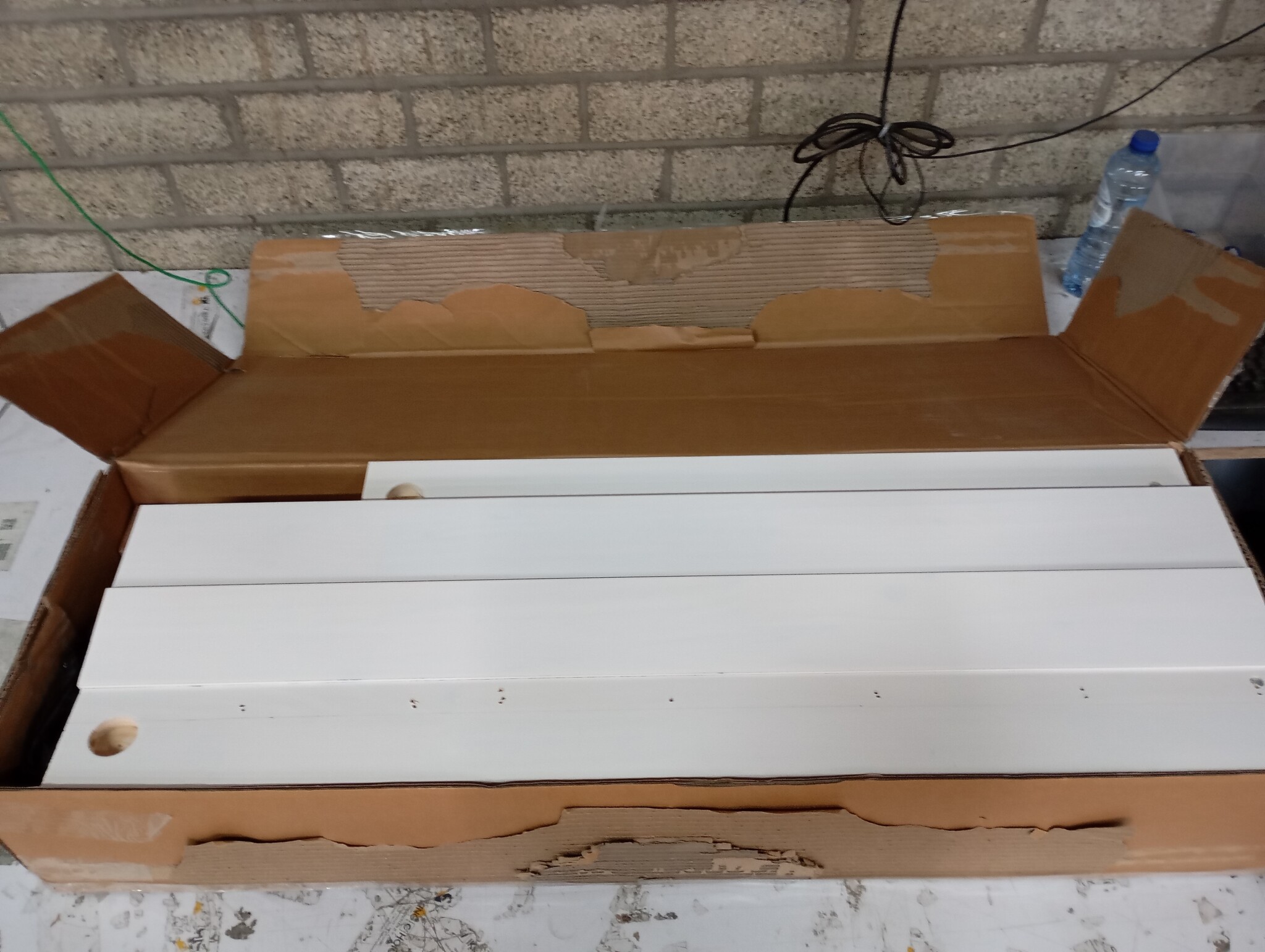 vidaXL Bedframe Massief Hout Wit 160x200 cm - 59% Korting!