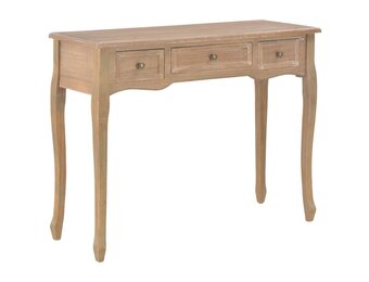 Stolik pomocniczy z 3 szufladami brązowy