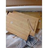 Stolik pomocniczy z 3 szufladami brązowy