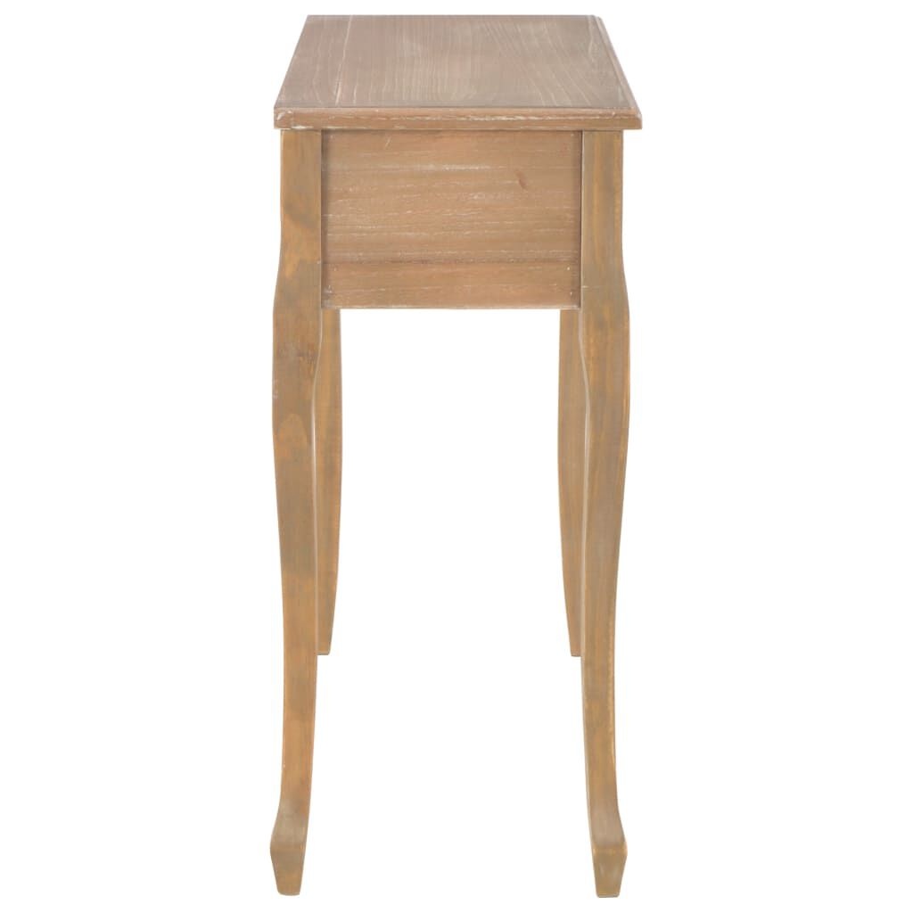 Stolik pomocniczy z 3 szufladami brązowy