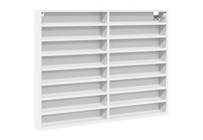 vidaXL Vitrinekast 100x8,5x75 cm - Wit | 60% Korting