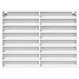 vidaXL Vitrinekast 100x8,5x75 cm - Wit | 60% Korting