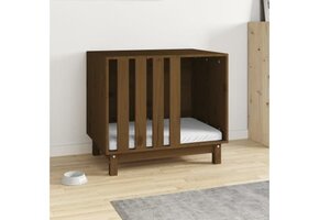 vidaXL Hondenhok 70x50x62cm Grenenhout - Nu met 60% Korting!
