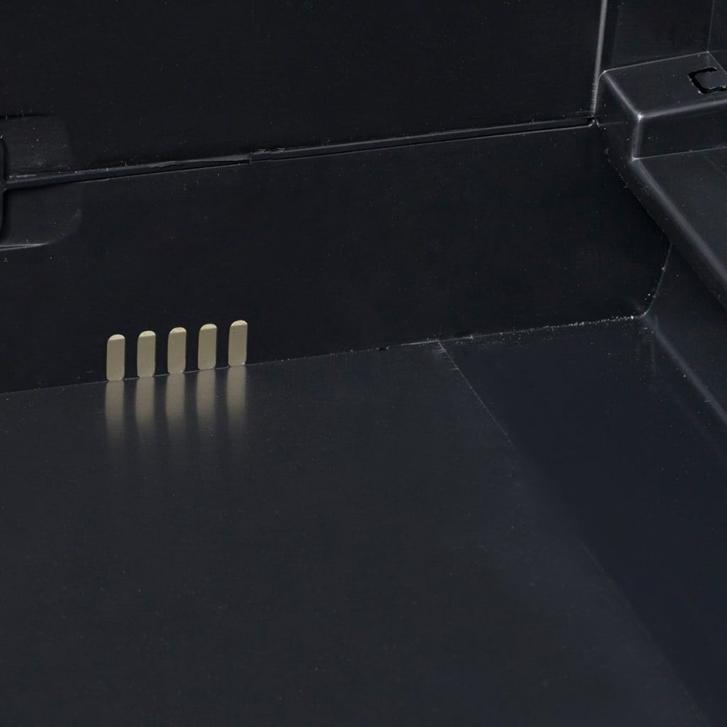 vidaXL Tuinkast met 1 schap - Zwart | 60% Korting