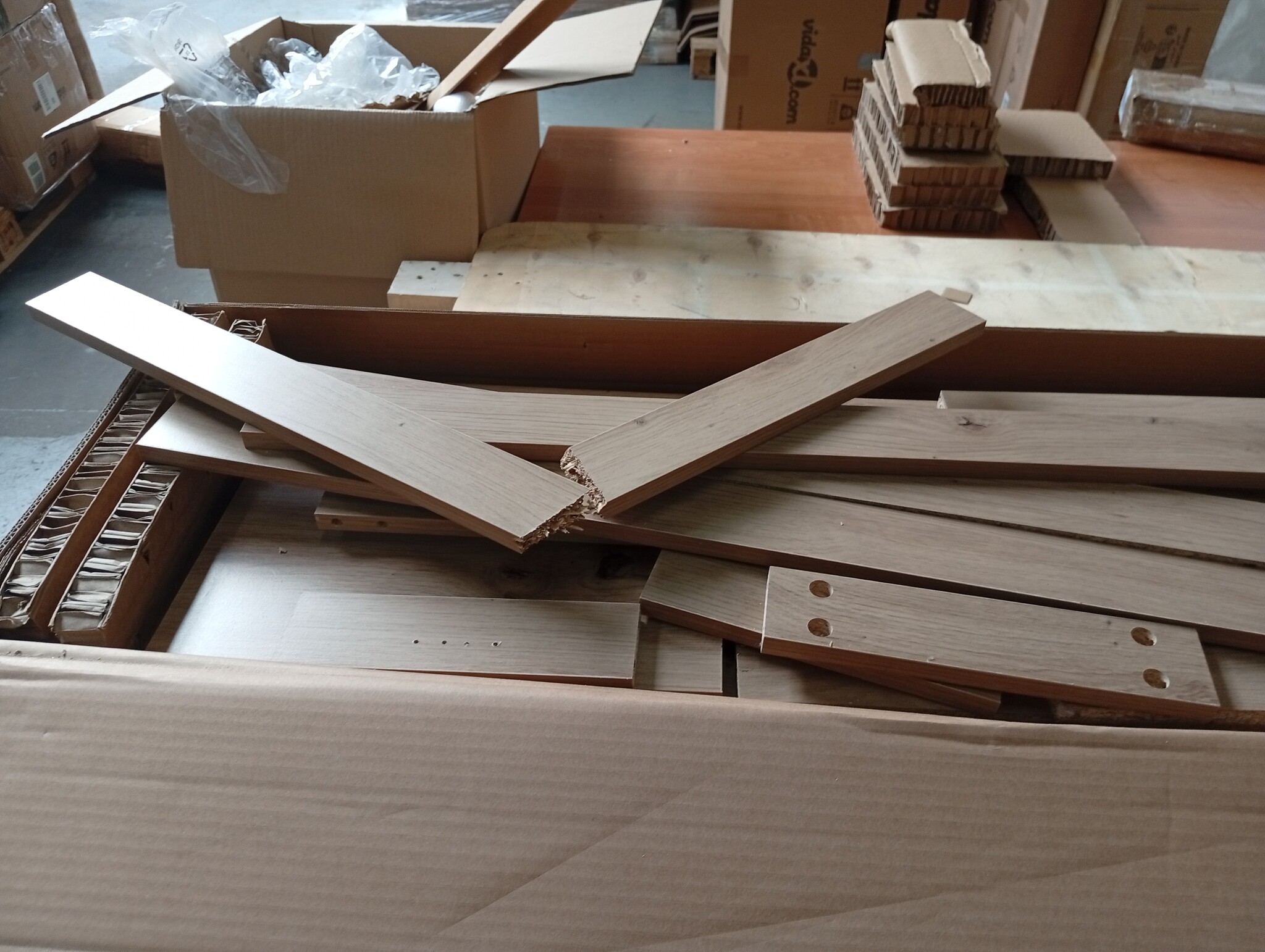 vidaXL Dressoir 102x35x55cm (60% korting!) - Beweeglijk Hout Artisanaal Eiken