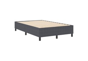 vidaXL Boxspring Bed - Donkergrijs 120x200 cm - 60% Korting!