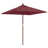 vidaXL Parasol Bordeauxrood - 198x198x231cm - 60% Korting!