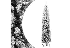 vidaXL Smalle Kerstboom 240cm met Sneeuw - 60% Korting