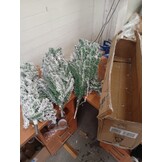 vidaXL Smalle Kerstboom 240cm met Sneeuw - 60% Korting
