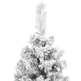vidaXL Smalle Kerstboom 240cm met Sneeuw - 60% Korting
