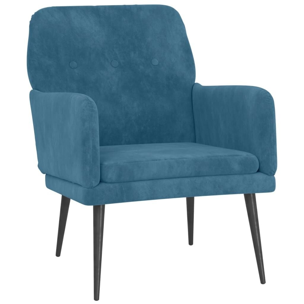 vidaXL Fauteuil Blauw Fluweel - Nu met 60% Korting!