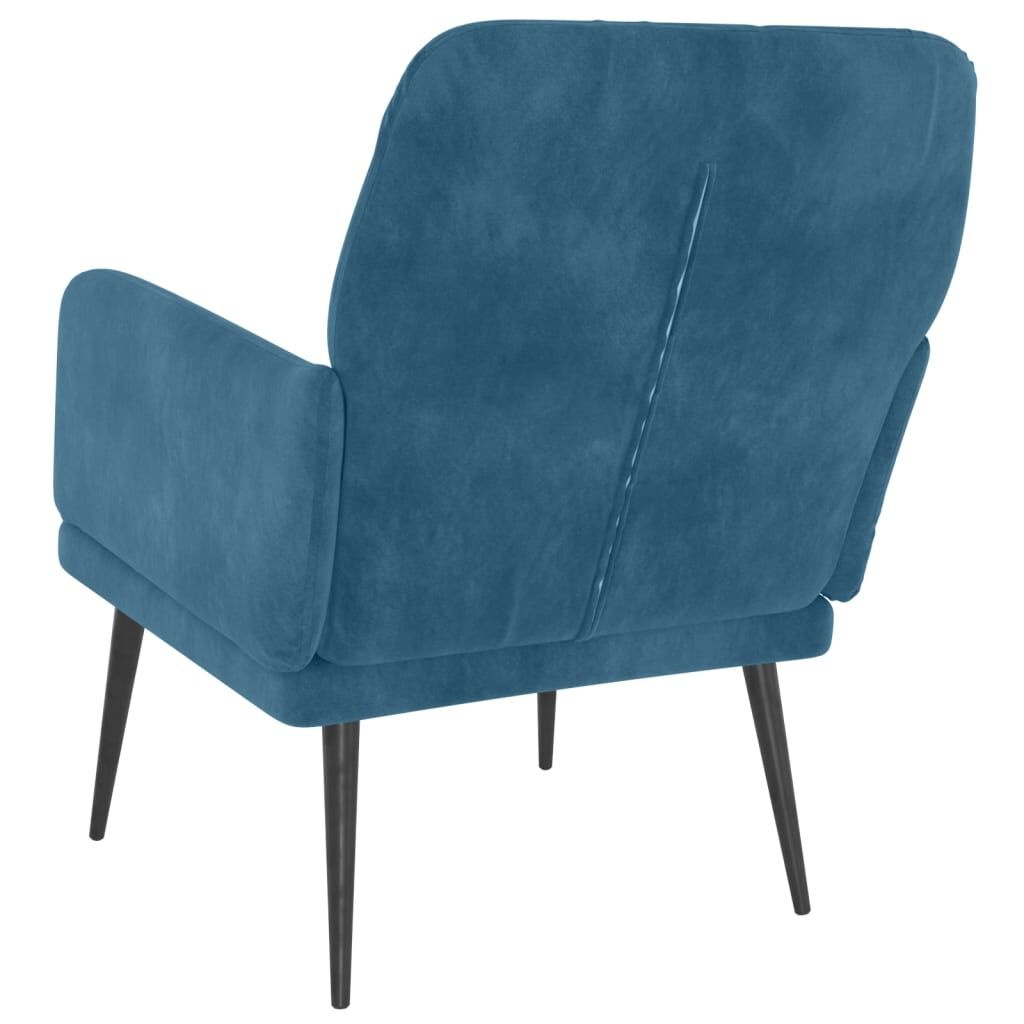 vidaXL Fauteuil Blauw Fluweel - Nu met 60% Korting!