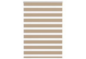 vidaXL Zebra Gordijn 95x150cm Zandbruin - 35% Korting