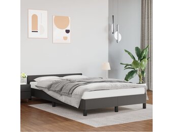 vidaXL Bedframe Kunstleer Grijs 120x190 cm - 30% Korting!