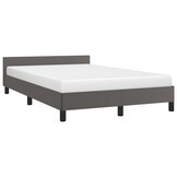 vidaXL Bedframe Kunstleer Grijs 120x190 cm - 30% Korting!