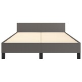 vidaXL Bedframe Kunstleer Grijs 120x190 cm - 30% Korting!