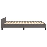 vidaXL Bedframe Kunstleer Grijs 120x190 cm - 30% Korting!