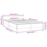 vidaXL Bedframe Kunstleer Grijs 120x190 cm - 30% Korting!