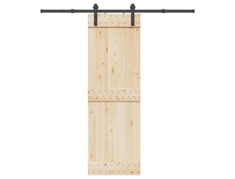 vidaXL Schuifdeurbeslag 200cm Staal Zwart - 30% Korting!