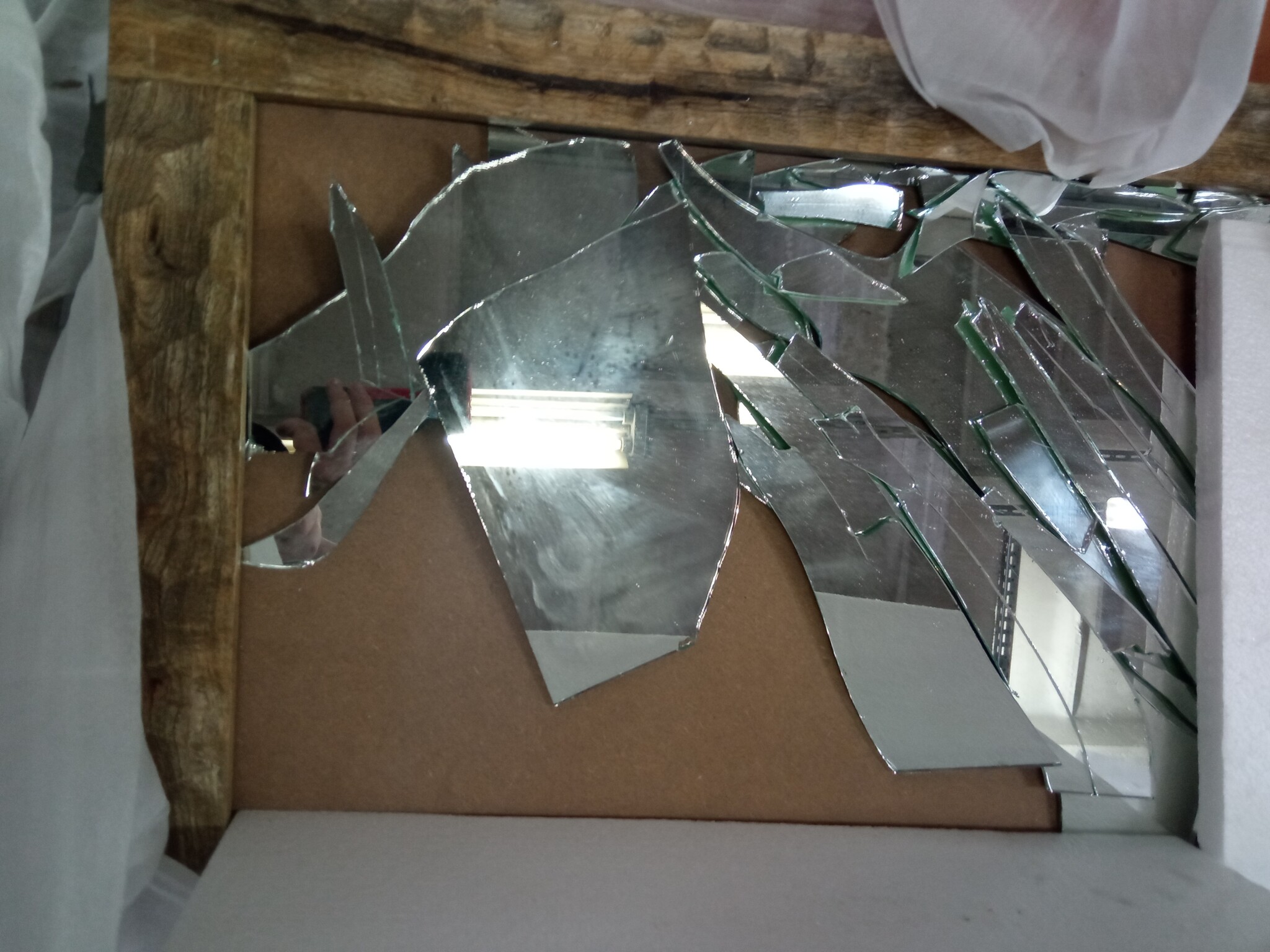 vidaXL Badkamerspiegel 50x70cm Acaciahout - 60% Korting