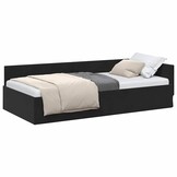 vidaXL Hoekbedframe Zwart 90x200cm | 55% Korting | Retourproduct