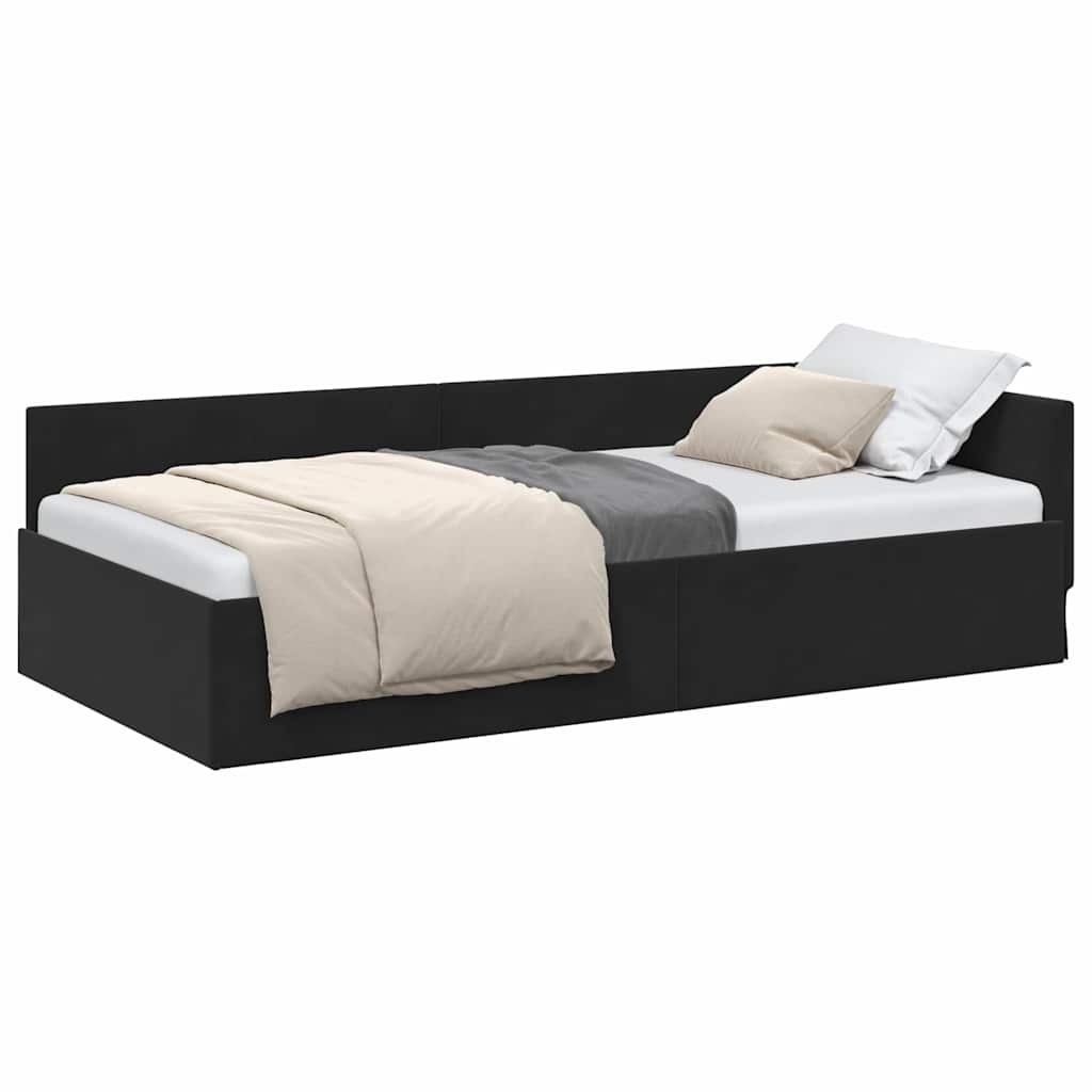 vidaXL Hoekbedframe Zwart 90x200cm | 55% Korting | Retourproduct