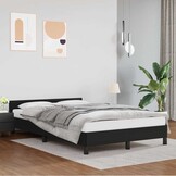 vidaXL Bedframe Zwart 120x200cm - 30% Korting