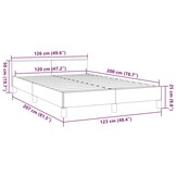 vidaXL Bedframe Zwart 120x200cm - 30% Korting