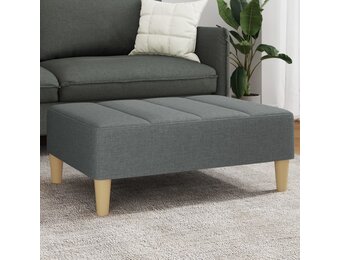 vidaXL Voetenbank Donkergrijs - 30% Korting