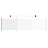 vidaXL Uittrekbaar Tuinscherm Crème (600x160 cm) - 70% Korting!