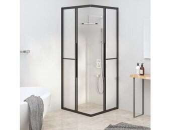 vidaXL Douchecabine 80x80cm Zwart - 59% Korting!