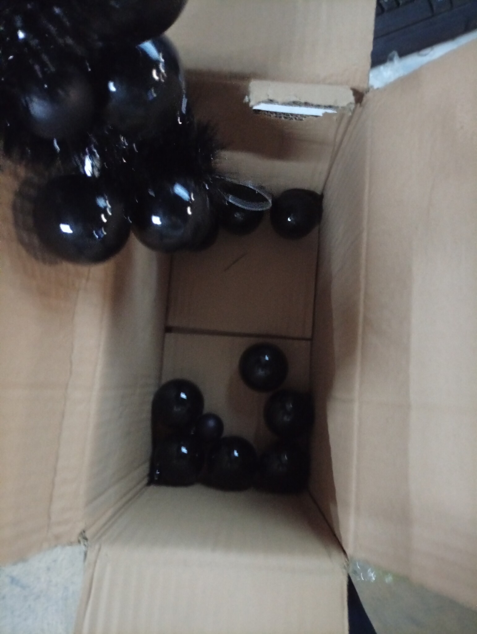 vidaXL Kerstbal Guirlande Zwart 186 cm - 76% Korting!