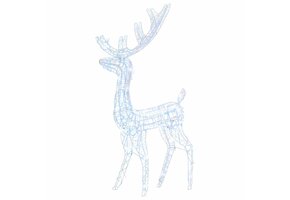 VidaXL Rendier Kerstversiering 140 LED's Koudwit (120 cm) - 62% Korting!