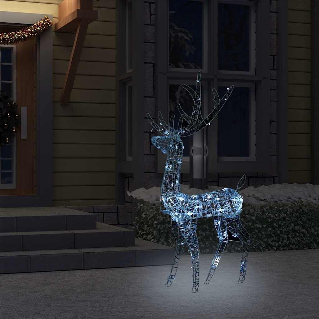 VidaXL Rendier Kerstversiering 140 LED's Koudwit (120 cm) - 62% Korting!