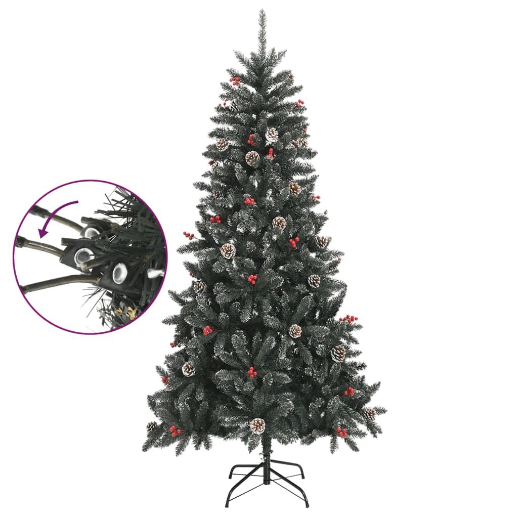 vidaXL Kunstkerstboom 210cm met standaard - 62% Korting!