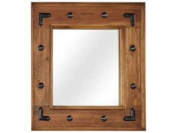 vidaXL Spiegel 50x50 cm | Massief Acaciahout | 73% Korting!