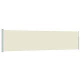 vidaXL Uittrekbaar Tuinscherm (120x500 cm) Crème - 62% Korting!
