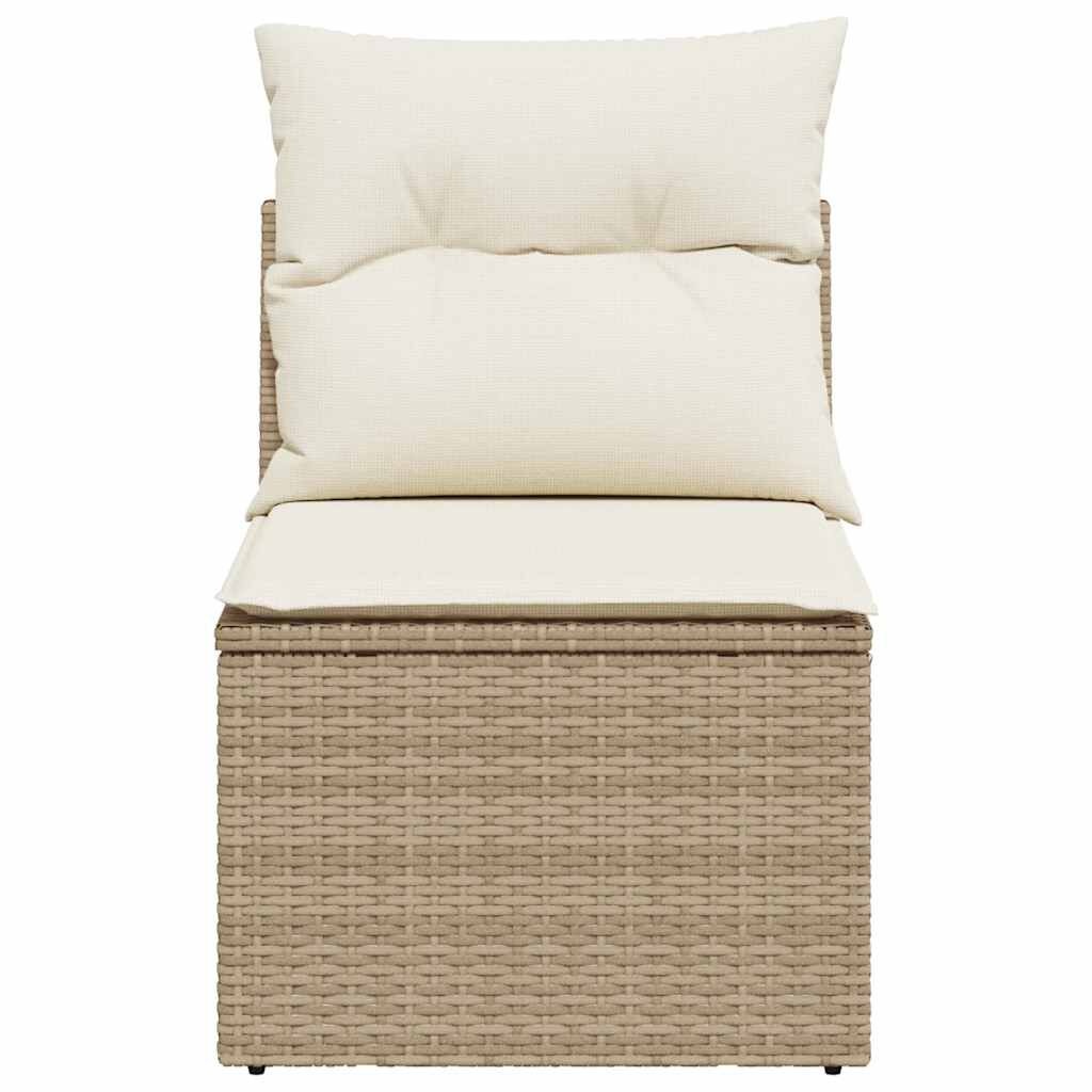 VidaXL Tuinbank Poly Rattan Beige - Nu met 35% Korting!