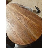 VidaXL Tafelblad Massief Mangohout Ovaal 90x40 cm - 55% Korting