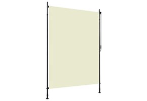 vidaXL Buitenrolgordijn 150x270cm Crème - 35% Korting