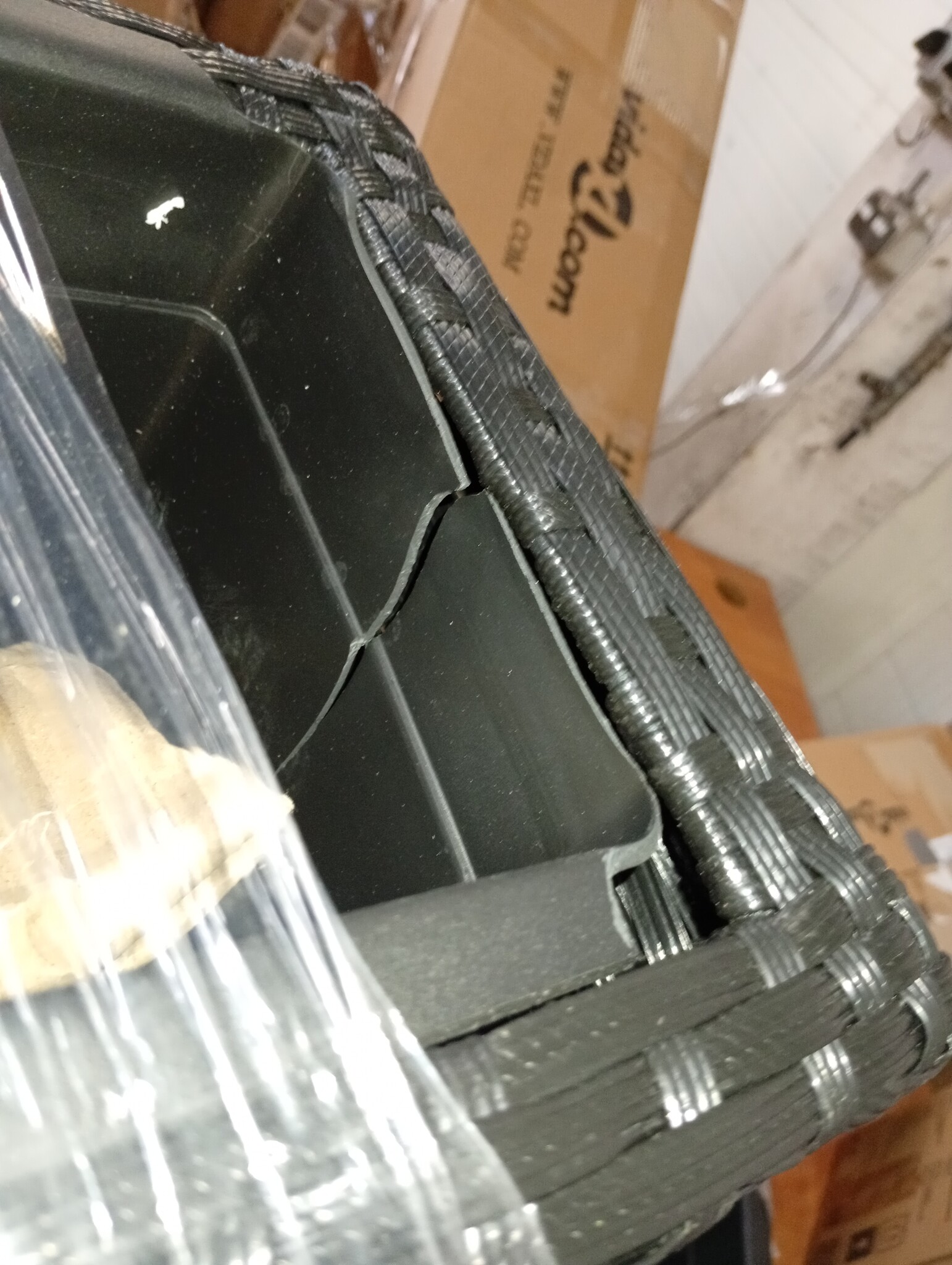 vidaXL Plantenbakken 2 st. (60% korting) - Poly Rattan Zwart