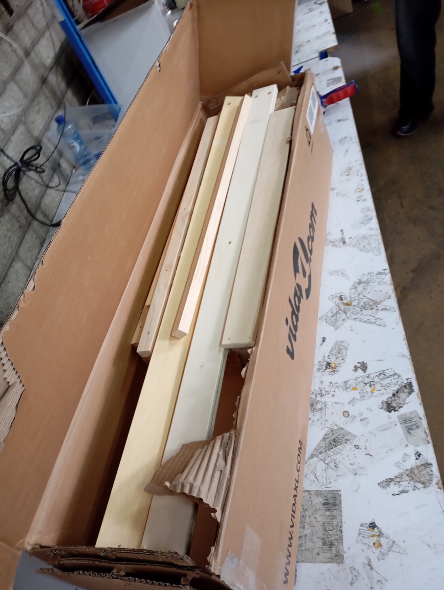 vidaXL Bedframe Massief Hout Wit 120x200 cm - 64% Korting