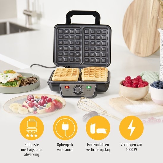 Tristar Wafelijzer WF-2195 - 1000W - 53% Korting