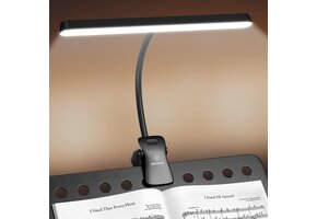 Glocusent LED Muziekstandaard Lamp - 57 LEDs, 3 Kleuren, 5 Helderheid, 140u Batterij - 30% Korting