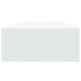vidaXL Wandschap met lade 60x23,5x10 cm MDF wit - 60% Korting!