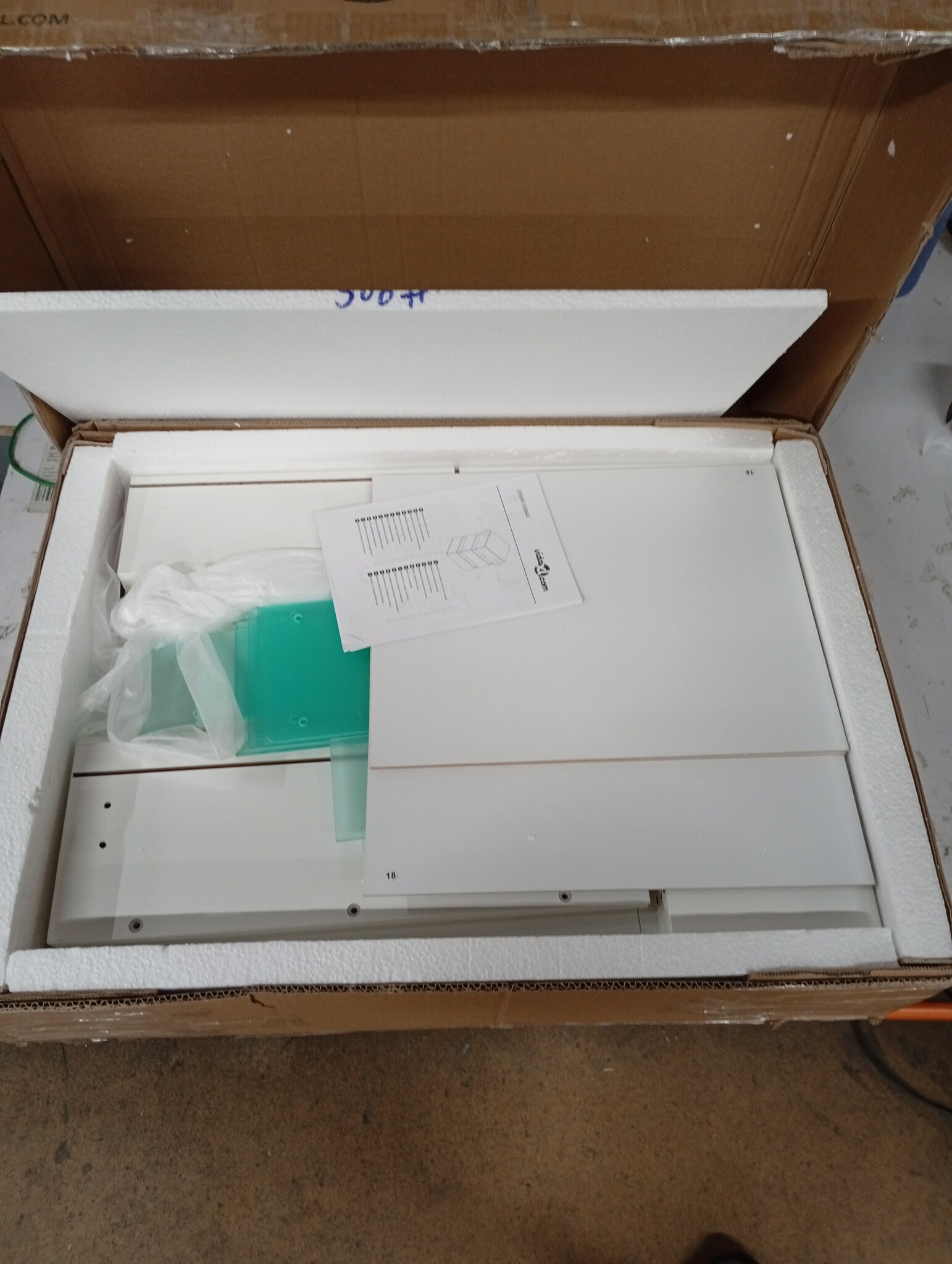 VidaXL LED Nachtkastje - Hoogglans Wit - 55% Korting