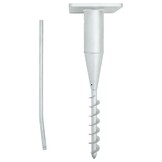 vidaXL Parasolvoet Grond - Staal - 76% Korting