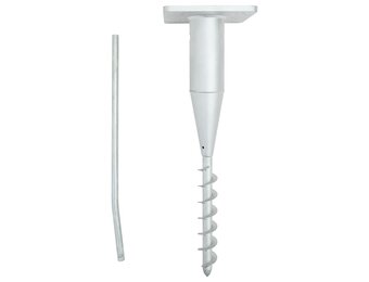 vidaXL Parasolvoet Grond - Staal - 76% Korting